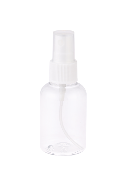 30-50ml PET clear round spray bottle