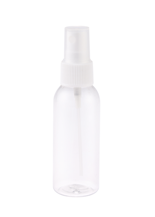 30-100ml PET clear round spray bottle