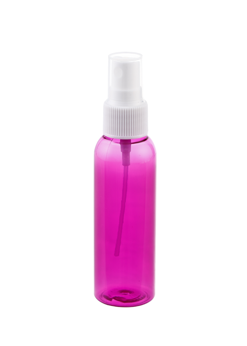 60ml color transparent PET spray round bottle glasses cleaning liquid disinfectant bottle