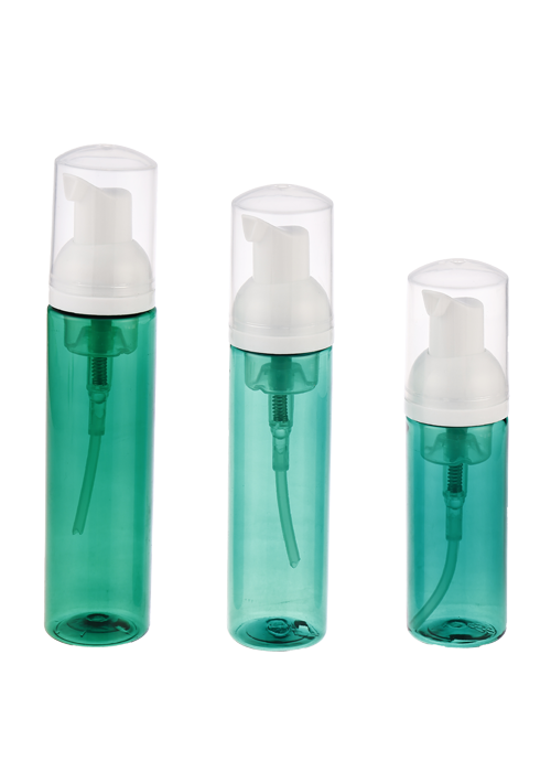 60-120ml green PET foam pressure pump bottle hand sanitizer bottle