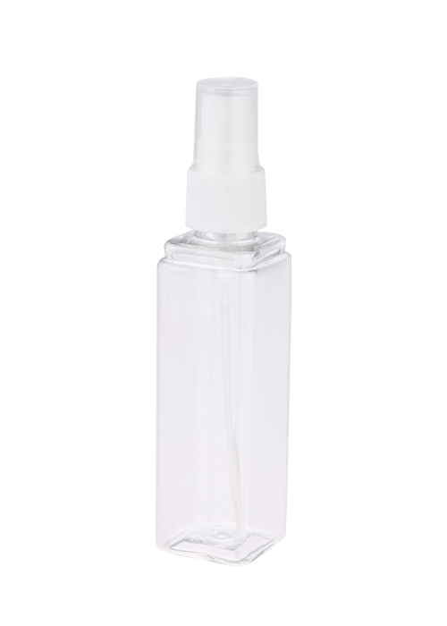 60ml PET clear square spray bottle