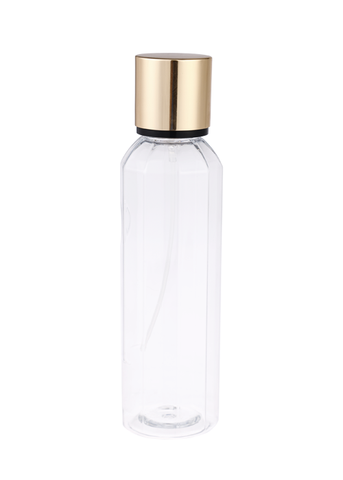 236-250ml prismatic round PET zipper perfume spray bottle