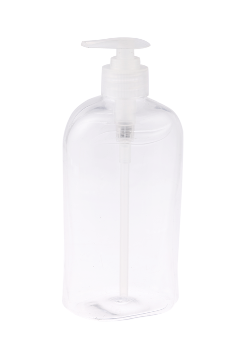 500ml PET transparent gel lotion pressure pump bottle disposable hand sanitizer bottle disinfection and sterilization bottle