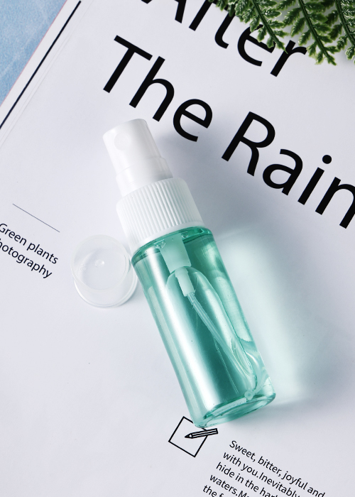 60ml PET green transparent spray bottle