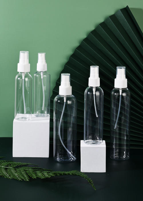 60-200ml PET clear round spray bottle