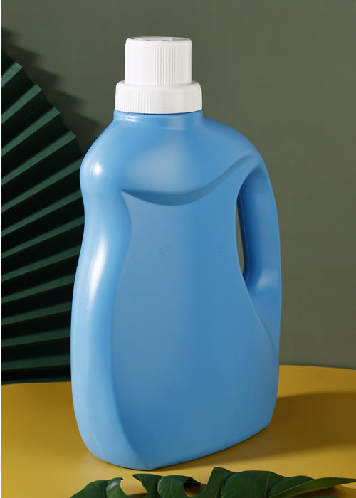 2L PE Blue Laundry Liquid Bottle Softener Bucket