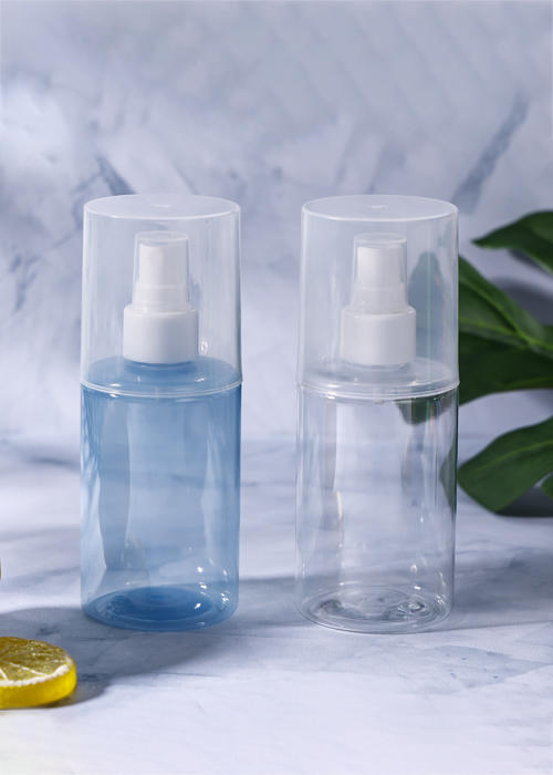 200ml PET Cylindrical Large Cover Clear Spray Bottle
