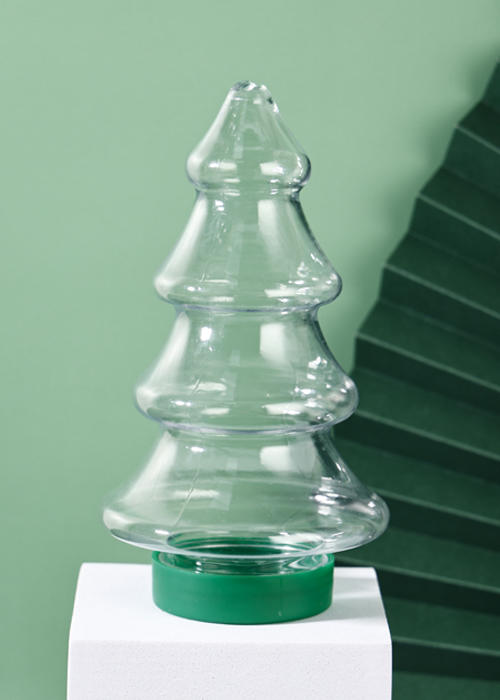 300ml PET Clear Christmas Tree Bottle