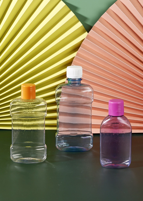100-300ml PET clear mouthwash bottle