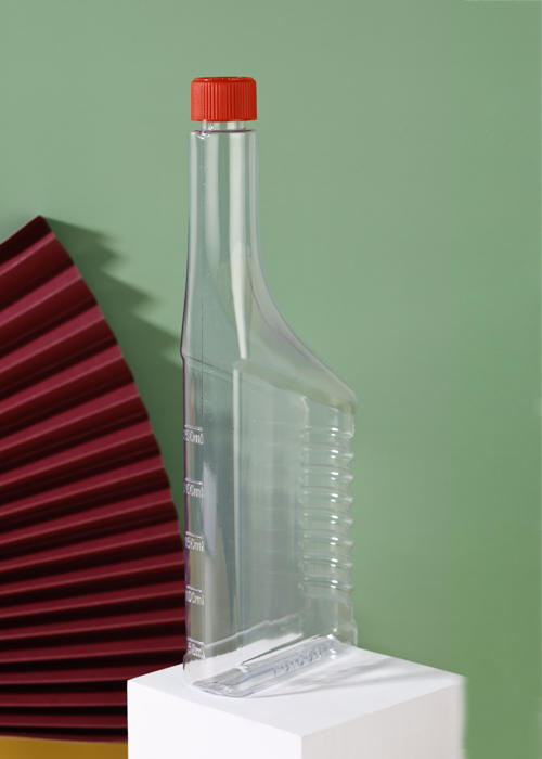 400ml PVC flat oil bottle lubricating oil bottle