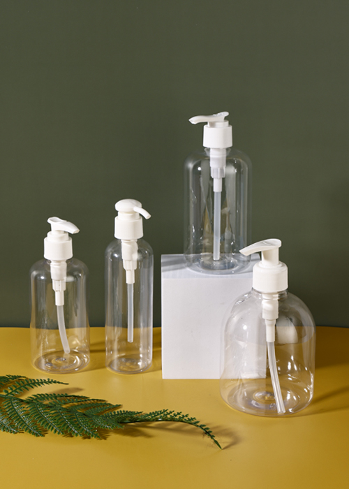 300-500ml PET Clear Gel Hand Sanitizer Bottle Press Pump