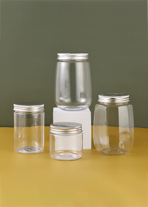 200-350ml PET cylindrical angular jar