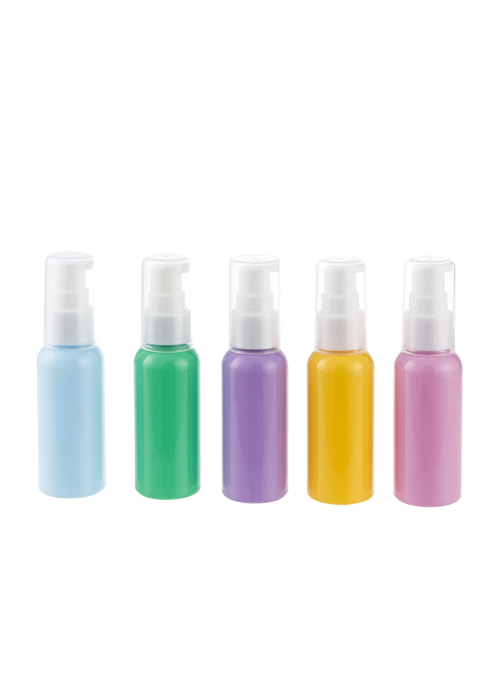 50ml PET color solid color lotion pressure pump bottle disinfectant easy to carry bottle