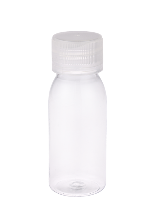25-50ml PET Transparent Disposable Safety Cap Tobacco Bottle