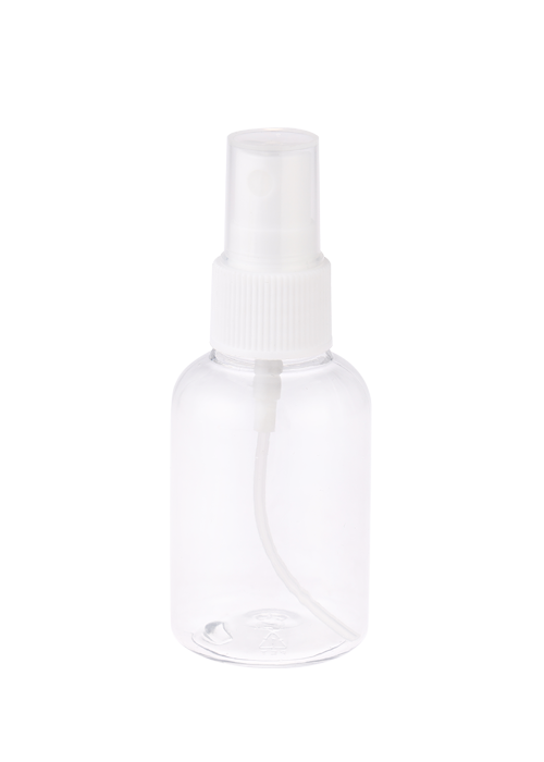 30-50ml PET clear round spray bottle