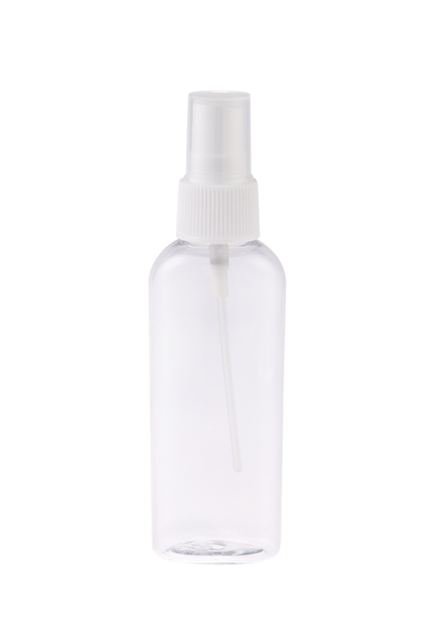 30-60ml PET transparent oval flat bottle alcohol spray bottle