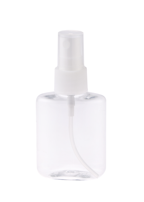 30-60ml PET transparent oval flat bottle alcohol spray bottle