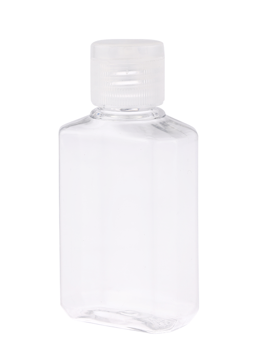 40-60ml PET transparent square bottle flip-top gel lotion sub-bottle