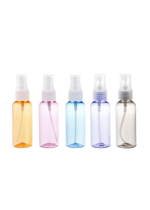 60ml real color PET conical spray bottle alcohol disinfectant bottle