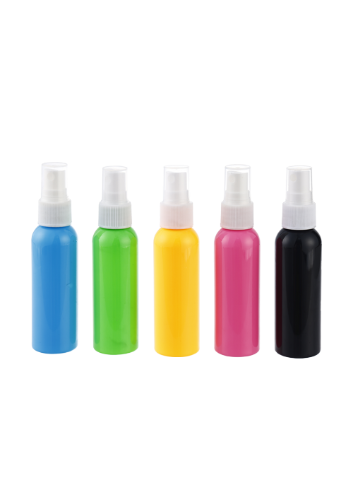 60ml color solid color PET spray round bottle disinfectant alcohol sub-bottling
