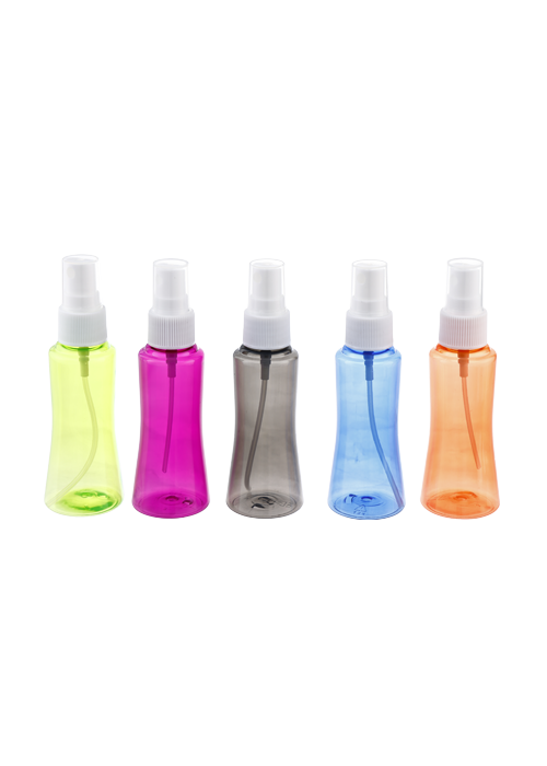 60ml color transparent PET bell mouth spray bottle glasses cleaning alcohol disinfectant bottle
