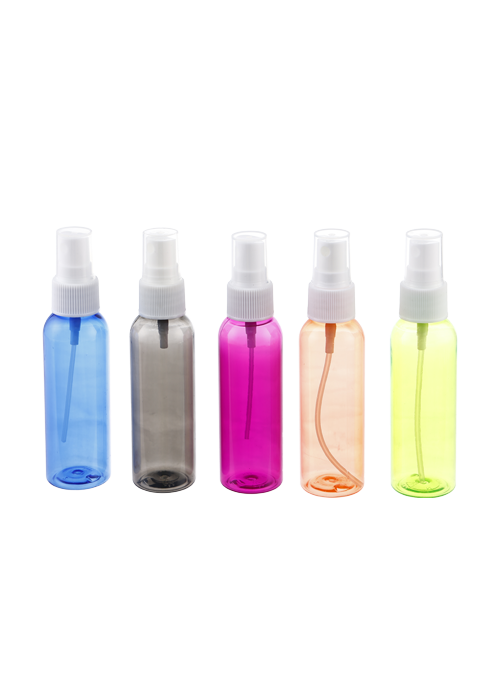 60ml color transparent PET spray round bottle glasses cleaning liquid disinfectant bottle