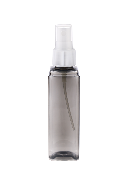 60ml color transparent PET spray square bottle angular bottle