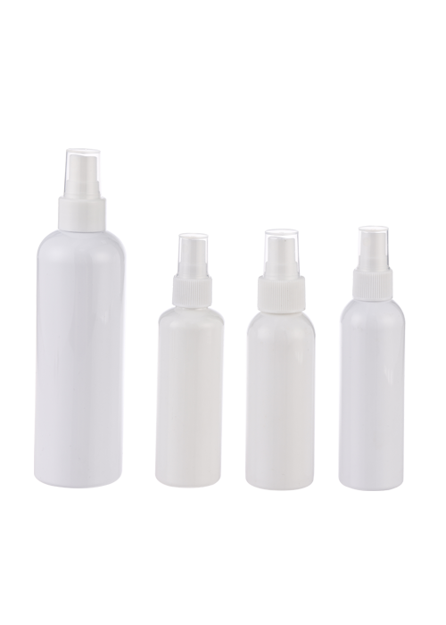 100-250ml white PET spray round bottle disinfectant sterilization alcohol spray bottle