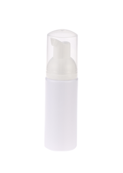 60-150ml white cylindrical large cover PET foam pressure pump bottle alcohol sterilization bottle