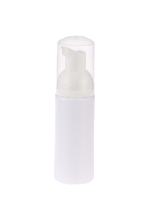 60-150ml white cylindrical large cover PET foam pressure pump bottle alcohol sterilization bottle