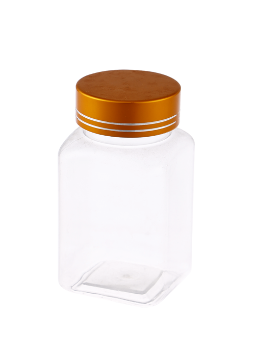 80g PET Metal Cap Capsule Health Supplement Bottle
