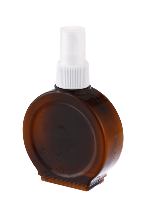 80ml PET round flat spray bottle