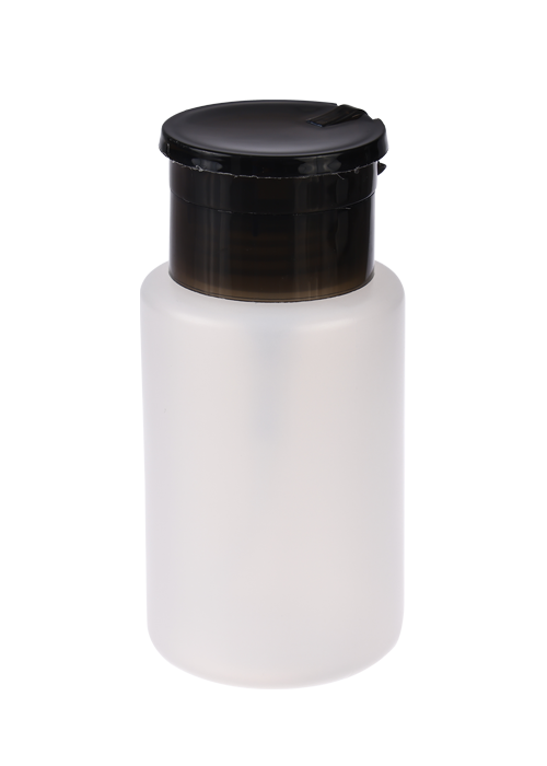 100ml PE nail polish remover water bottle with flip cap