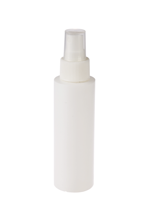 60-100ml PE white spray round shoulder bottle