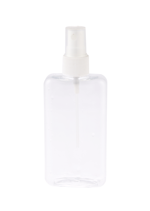 100ml Flat Oval PET Clear Spray Bottle