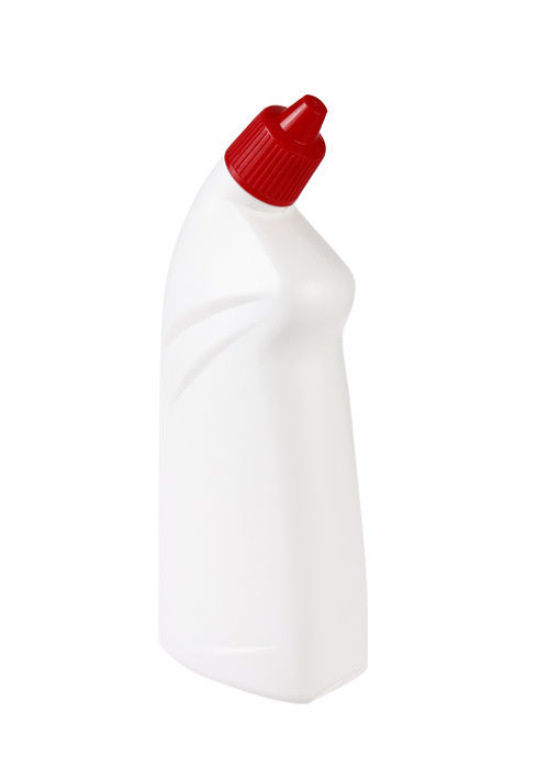600-700ml PE detergent bottle oblique mouth toilet cleaning liquid disinfectant bottle