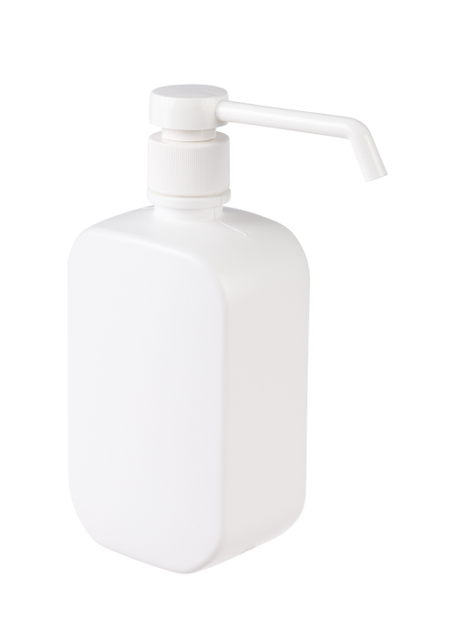 500ml PE disposable hand sanitizer bottle disinfectant bottle