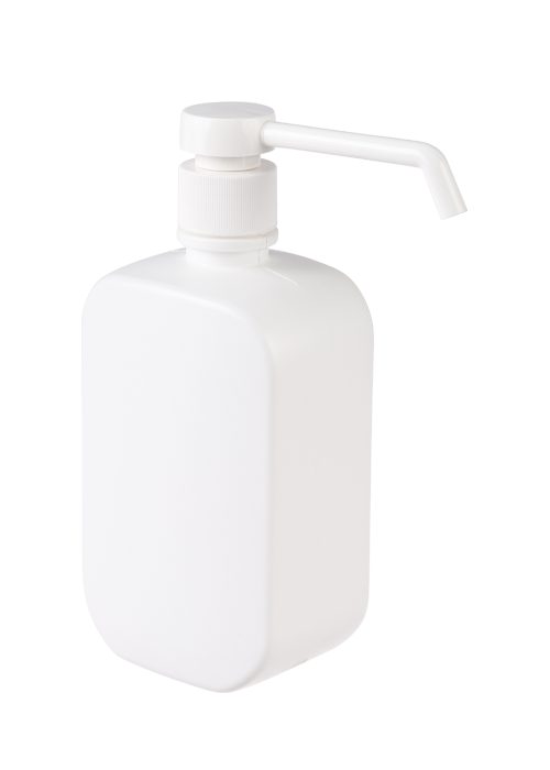 500ml PE disposable hand sanitizer bottle disinfectant bottle