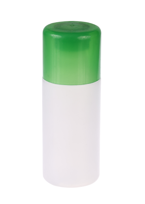 120ml cream PE white straight cylindrical bottle
