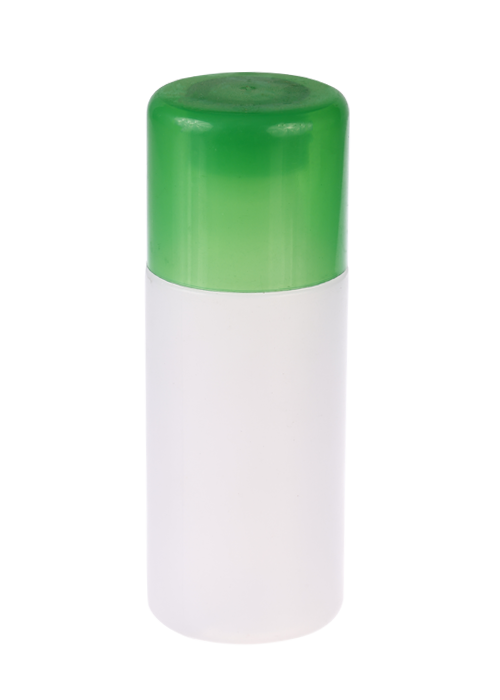 120ml cream PE white straight cylindrical bottle