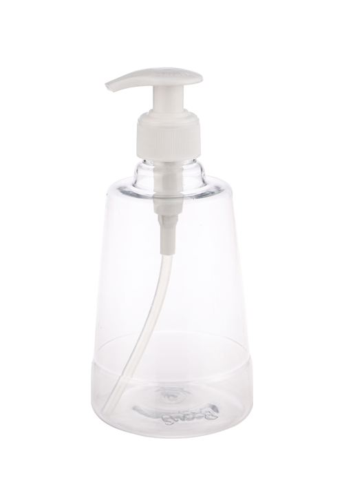 400ml cone-shaped PET disinfection and sterilization hand sanitizer bottle gel lotion pressure pump bottle