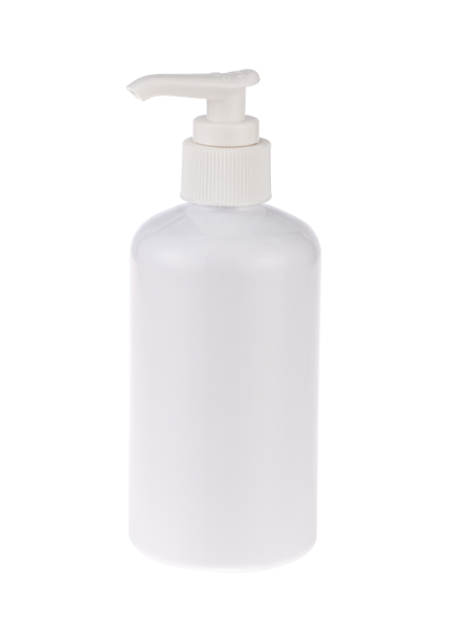 300ml white PE lotion pump bottle