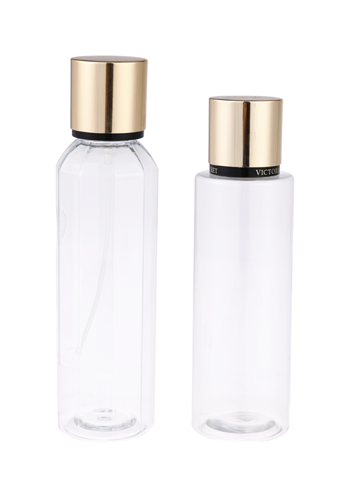 236-250ml prismatic round PET zipper perfume spray bottle