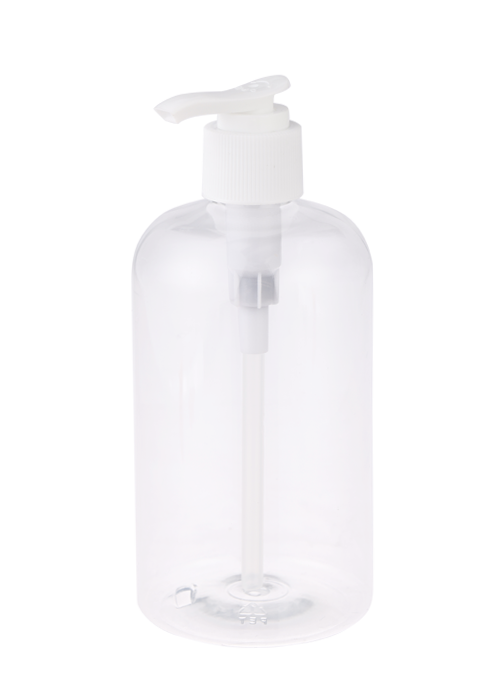 500ml PET Clear Gel Lotion Pump Hand Sanitizer Bottle