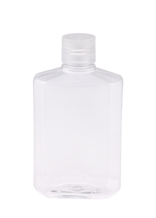 250ml PET Transparent Flip Cap Octagonal Bottle