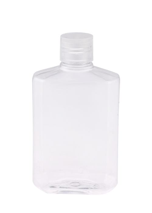 250ml PET Transparent Flip Cap Octagonal Bottle