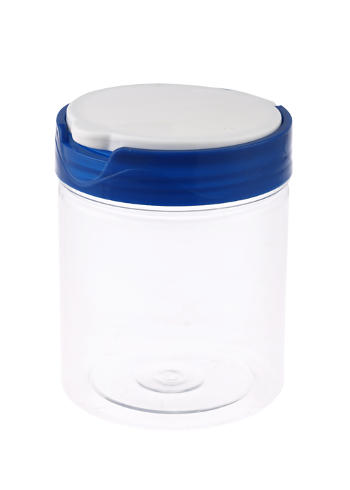 400ml PET transparent flip top nuts and grains jar